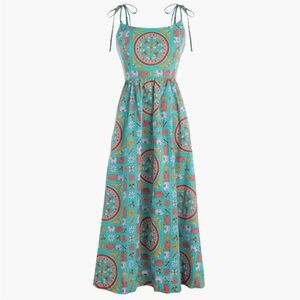 J. Crew Turquoise Drake’s London Dress